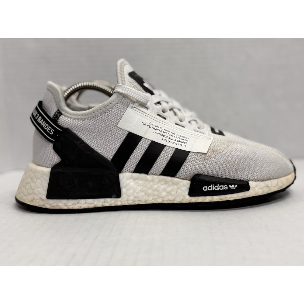 adidas NMD R1 V2 Parley GX6368 White Black Boost Men 5 Women 6.5‎ Shoes Running